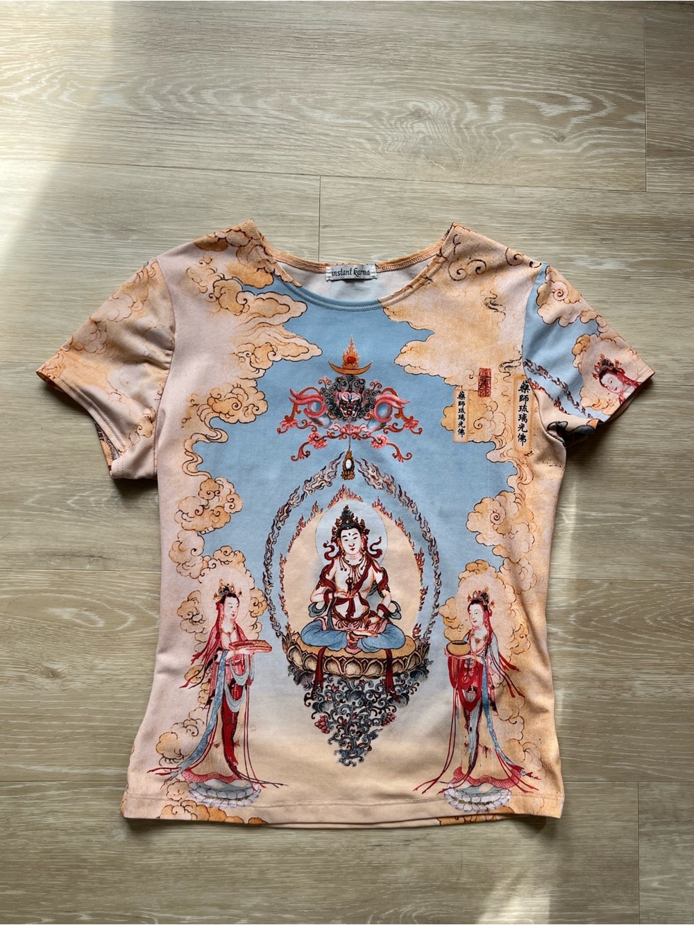 Vintage East Asian Buddha Goddess Baby Tshirt